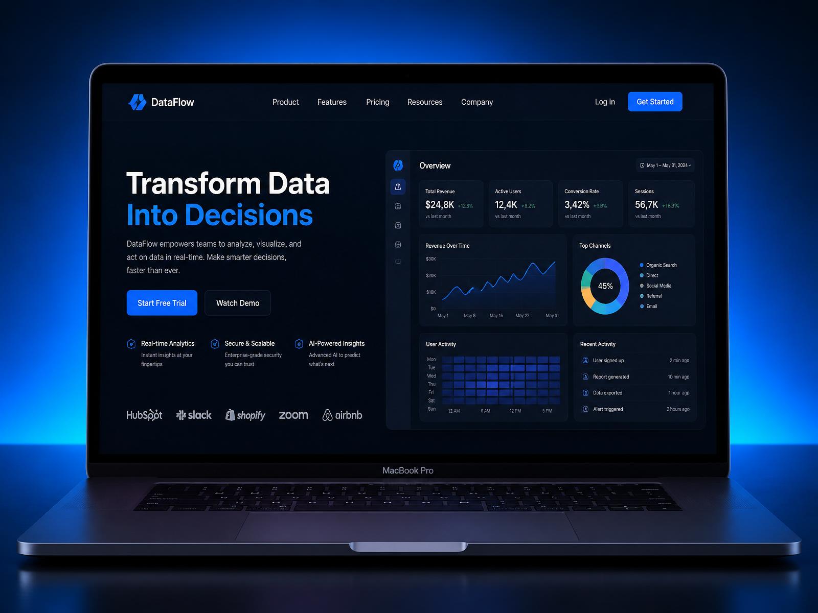 Landing page premium com foco em conversão