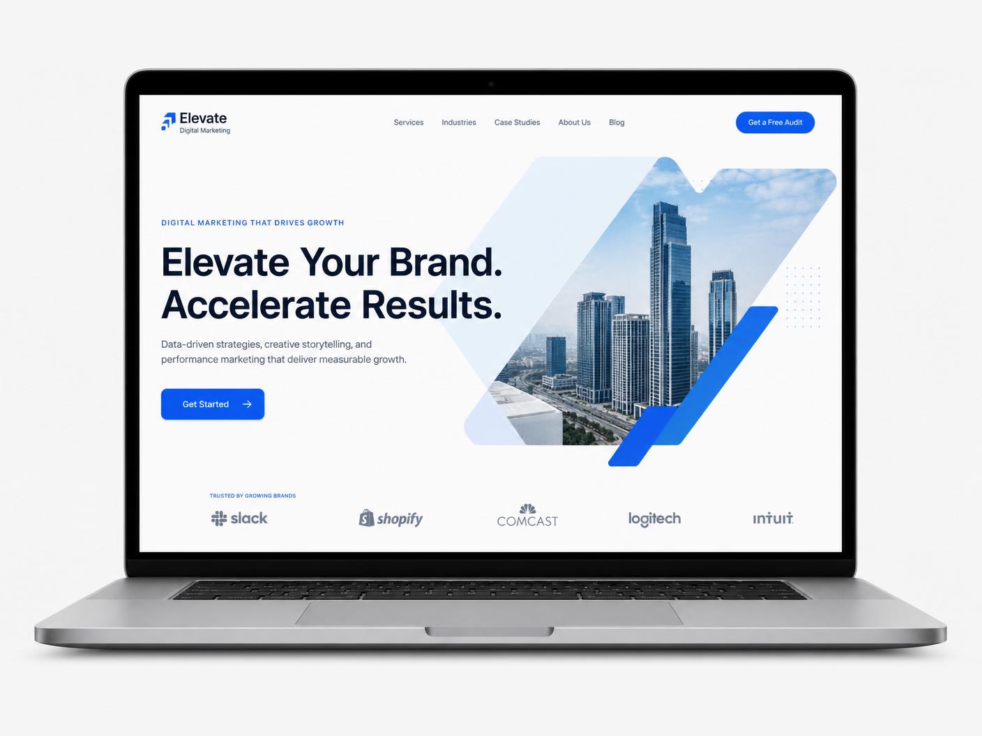 Landing page premium com foco em conversão