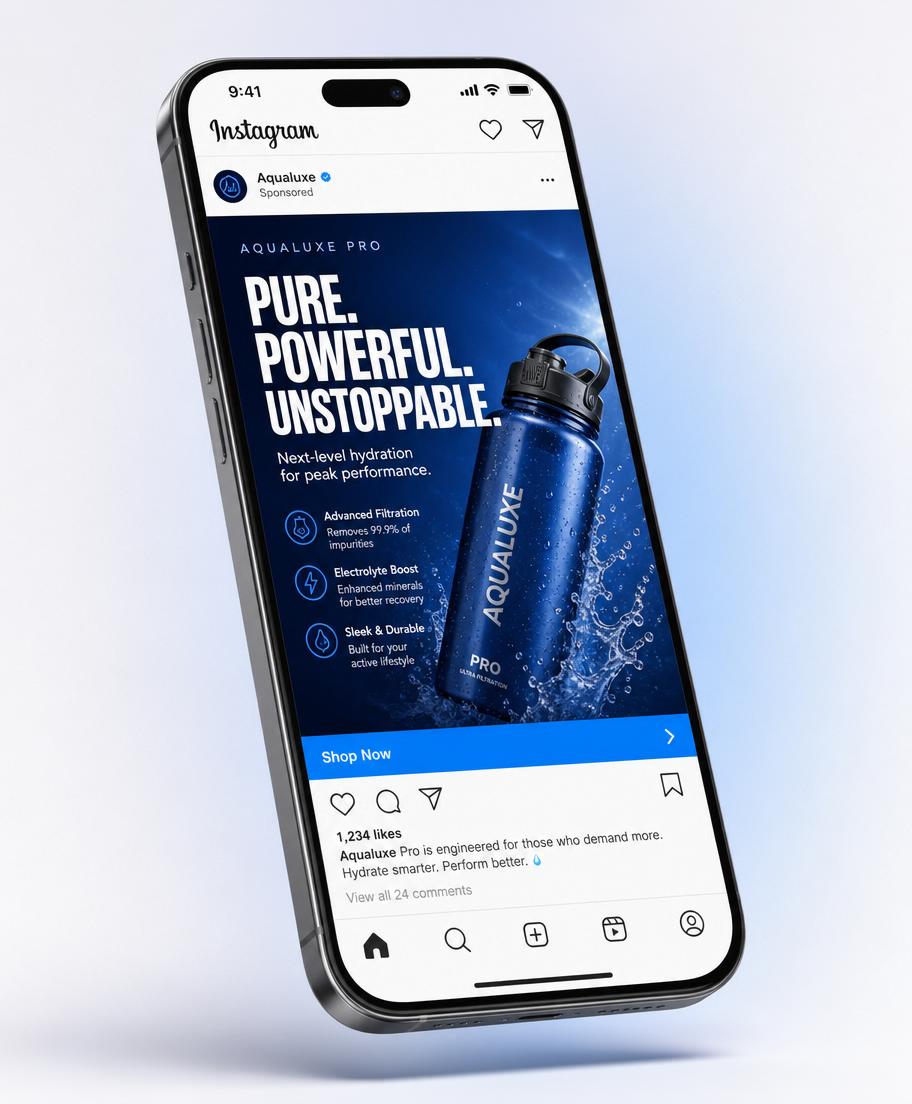 Criativo de anúncio Meta Ads no Instagram